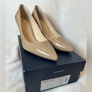 Cole Haan Prieta Maple Sugar Patent Pump Sz 9.5B